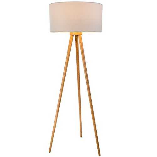 Dreibein Stehleuchte STABILO 1 flg. Stehlampe Standleuchte Leuchte Lampe Holz
