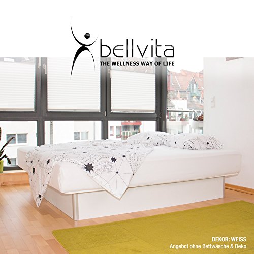 bellvita WASSERBETTEN inkl. Lieferung und AUFBAUSERVICE durch Fachpersonal, 160 cm x 200 cm (weiß)