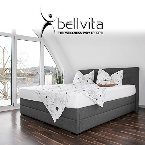 bellvita silverline Wasserbett BOXSPRING-Optik inkl. Lieferung & Aufbau durch Fachpersonal, 200cm x 220cm