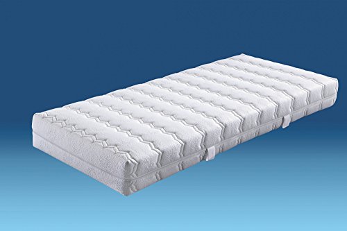 Hn8 Belvedere Tonnentaschenfederkern-Matratze 7 Zonen TTFK+ Kaltschaum mit waschbarem Bezug - Grösse 140x200 - Härtegrad H3