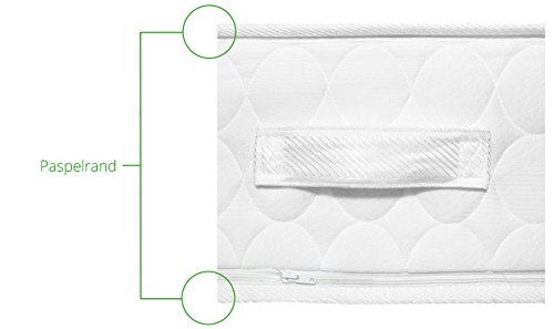 Verapur Ortho Plus Titan Tonnentaschenfederkernmatratze spezialisiert für große Gewichtsklassen (90 x 200 cm, H4)
