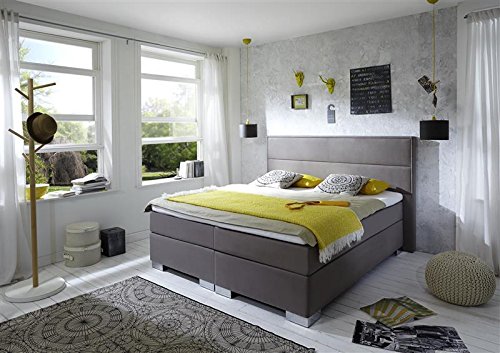 Breckle Boxspringbett 160 x 200 cm Castillo Box Born Formschaummatratze My Balance 20 Topper Gel Premium Comfort