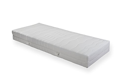 Interbett M300207 orthopädische 7-Zonen Taschenfederkern-Matratze Ergostretch TFK gut getestet, Aloe Vera
