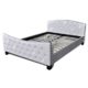 Festnight Polsterbett Doppelbett Bett Ehebett aus Kunstleder 140x200cm ohne Matratze Weiß