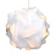 kwmobile DIY Puzzle Lampe XL Lampenschirm - Schirm Teile Set mit Netzkabel Schalter E27 Fassung - Puzzlelampe Stehlampe Deckenleuchte in Weiß