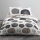 Today 012286 Hello Zeichnung Massai Bettwäsche 2 Personen + 2 Kissenbezüge Baumwolle beige/grau/taupe 220 x 240 cm