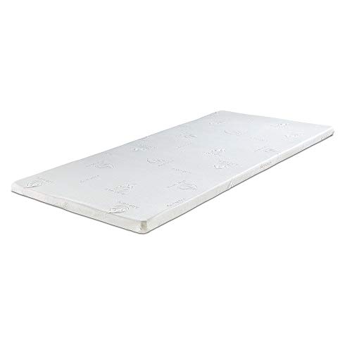 maxVitalis Viskoelastischer Matratzen-Topper, Orthopädische MemoryFoam Matratzenauflage, Viscoauflage für Matratzen & Boxspringbett, inkl. Aloe Vera Bezug
